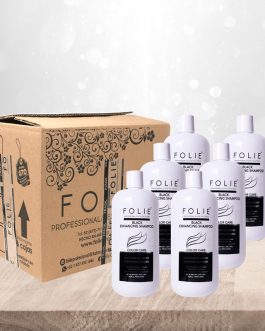 FOLIE PRFESSION DESIGN HAIR STUDIO – BLACK ENHANCING SHAMPOO (COLOR CARE)box of 4